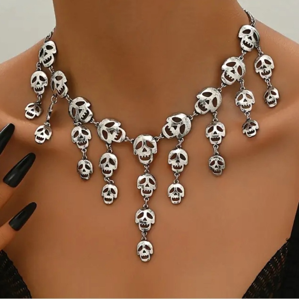Silver Skull Necklace